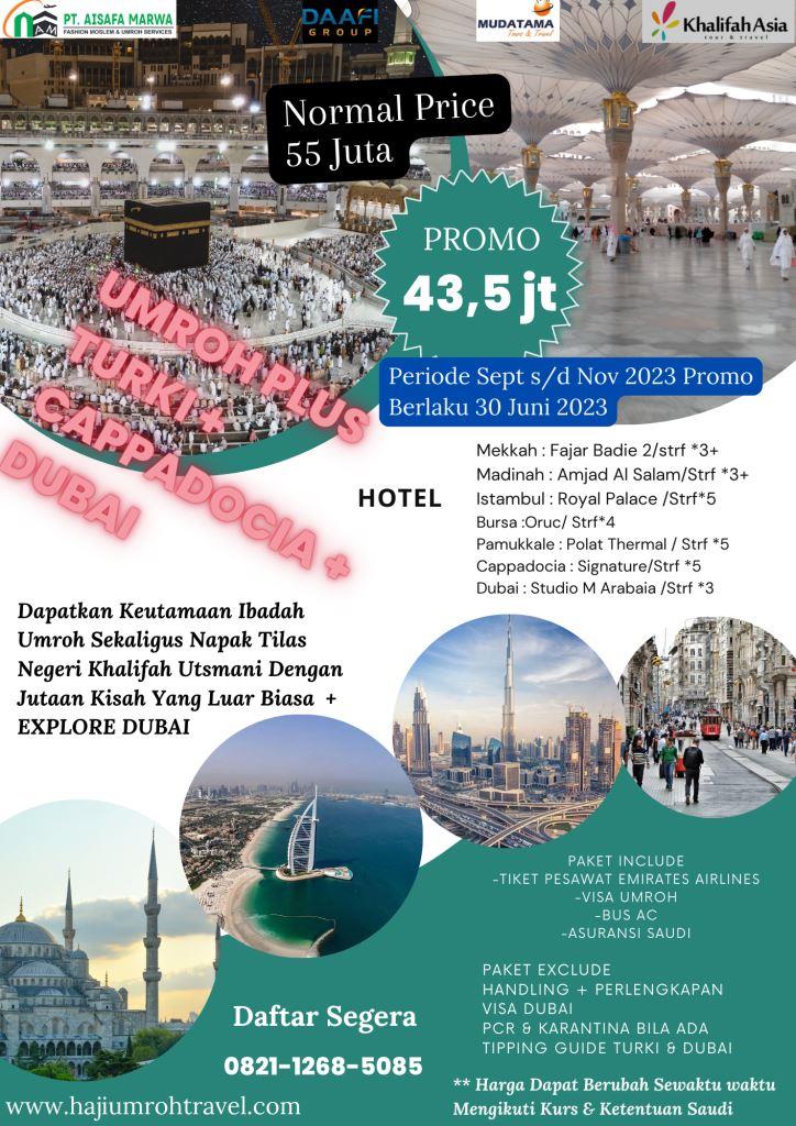 umroh plus turki dubai Promo Spektakuler